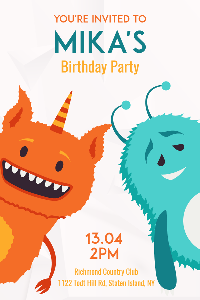 Birthday Party Happy Birthday Kids Design  Template 