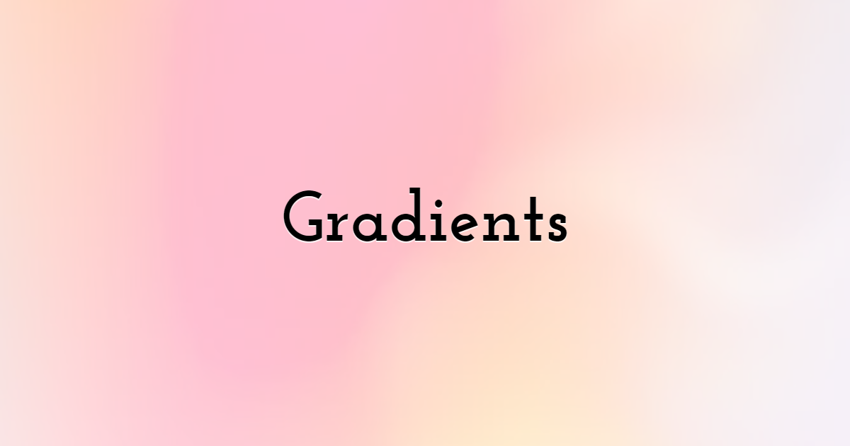 Gradients