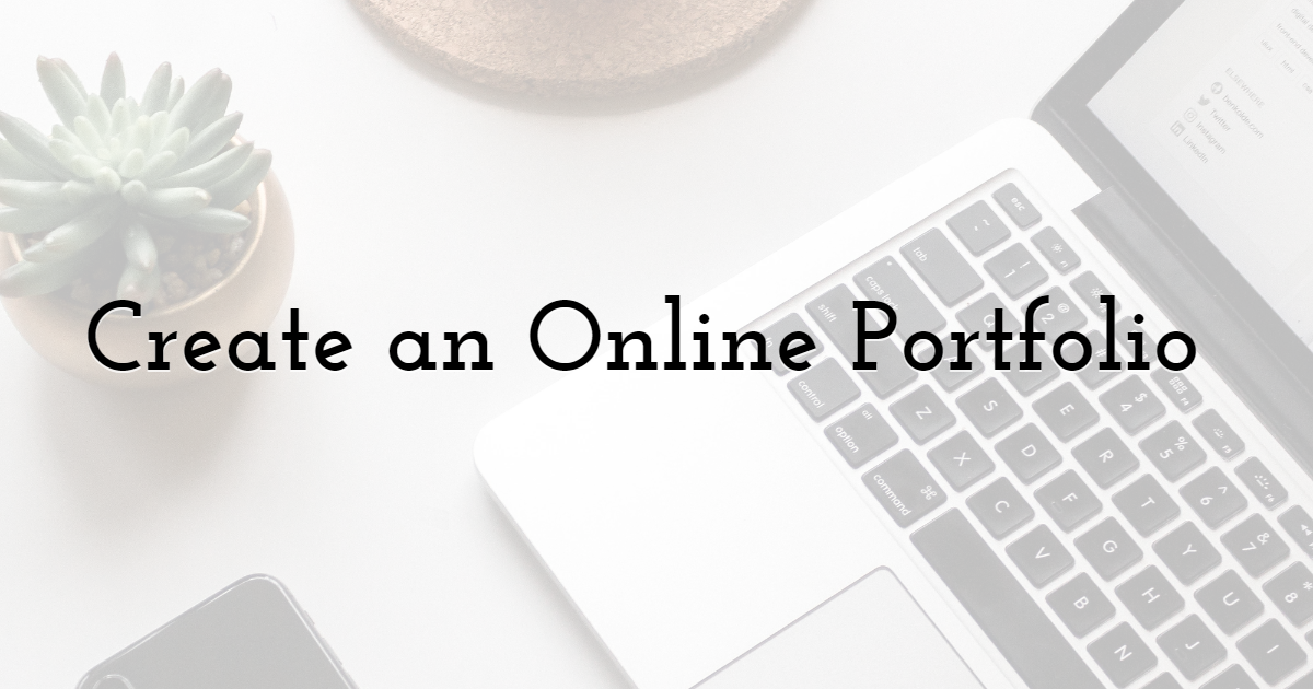 Create an Online Portfolio 