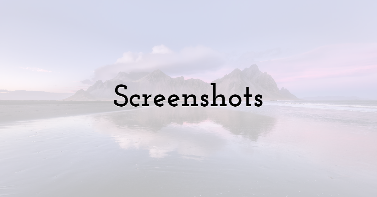 Screenshots