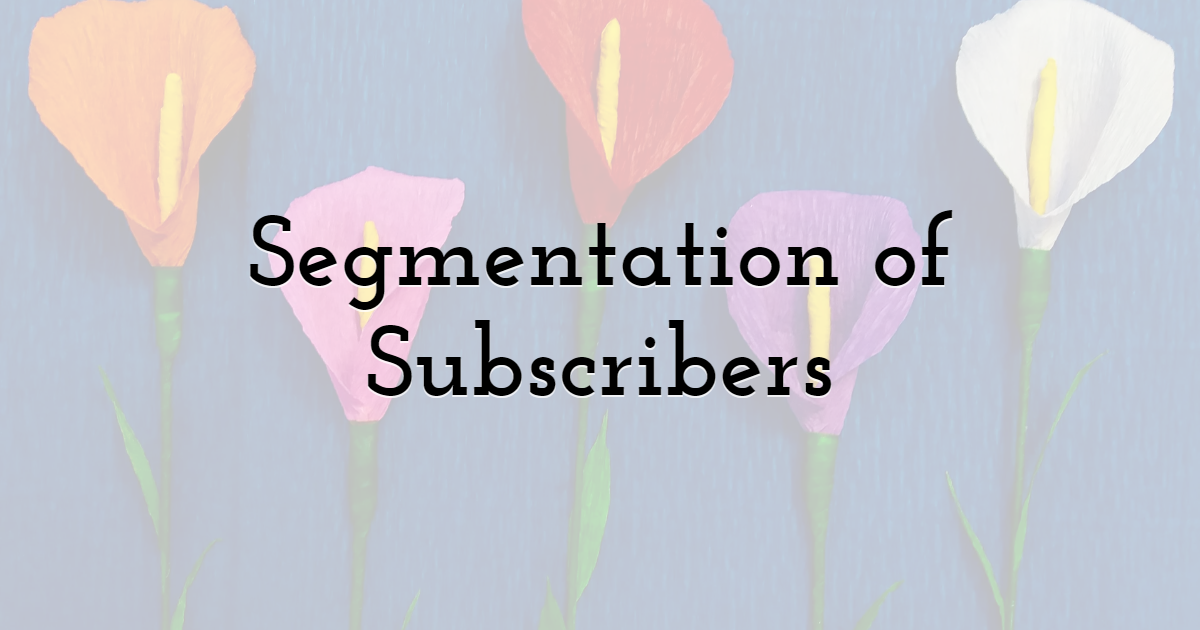 Segmentation of Subscribers