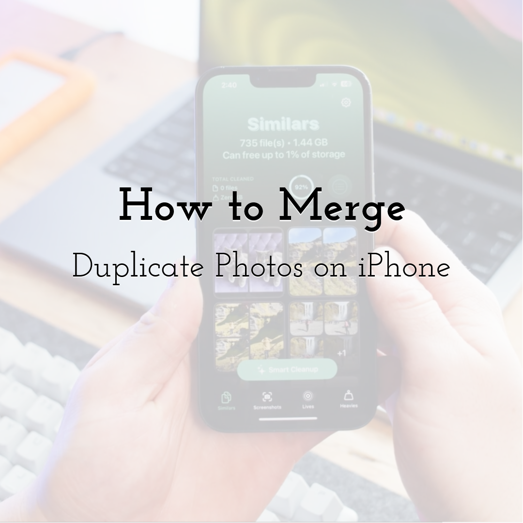 How to Merge Duplicate Photos on iPhone