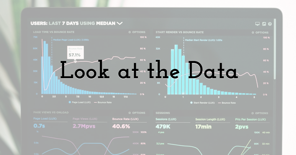 Look at the Data