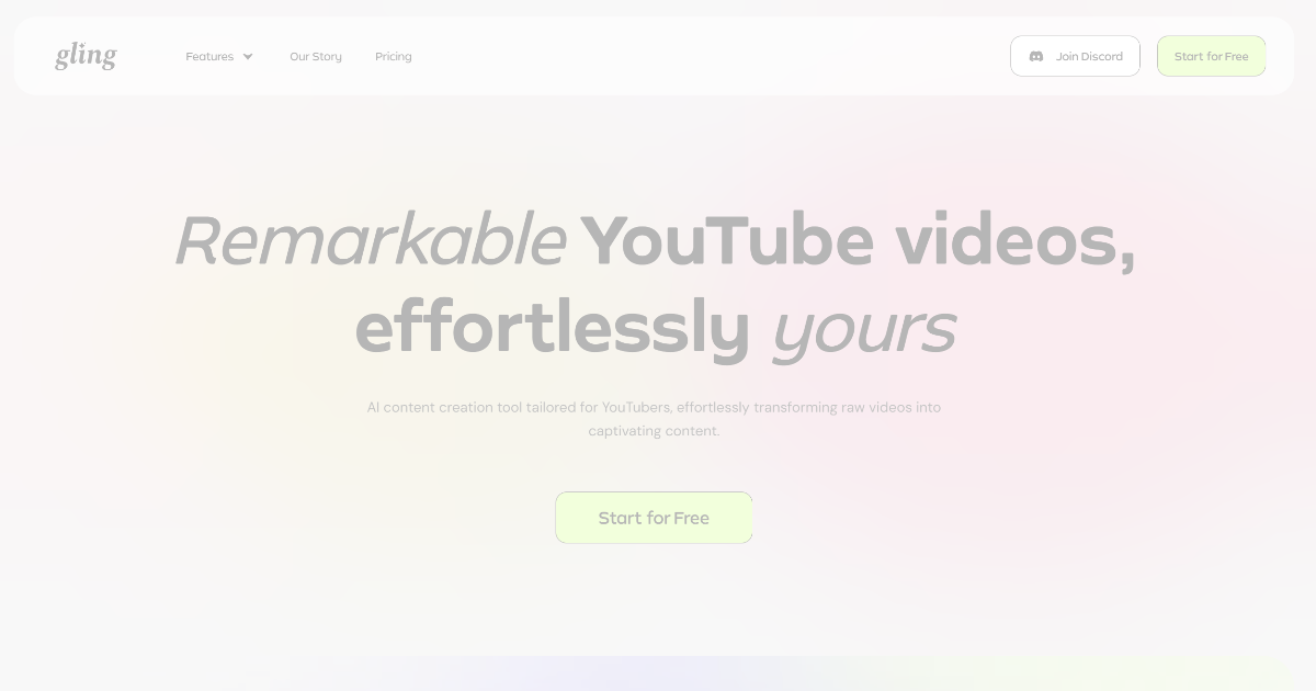 Gling: AI Caption Generator for Social Media Content