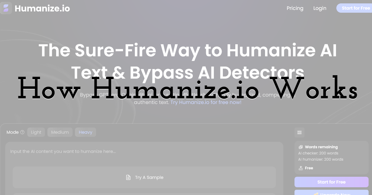 How Humanize.io Works