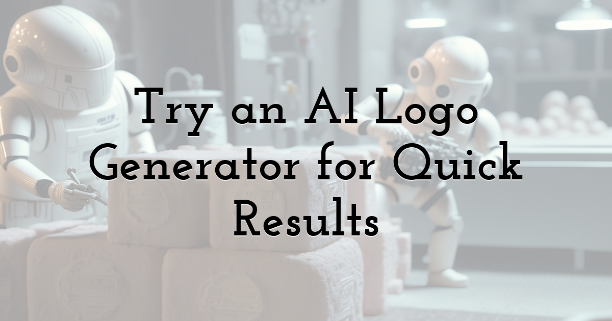 Try an AI Logo Generator for Quick Results