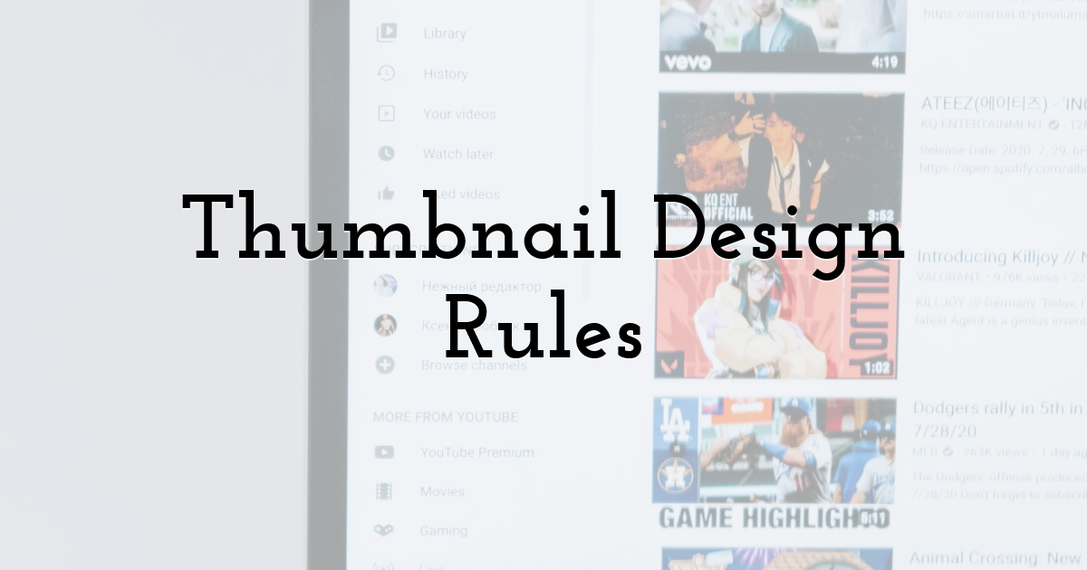 Thumbnail Design Rules