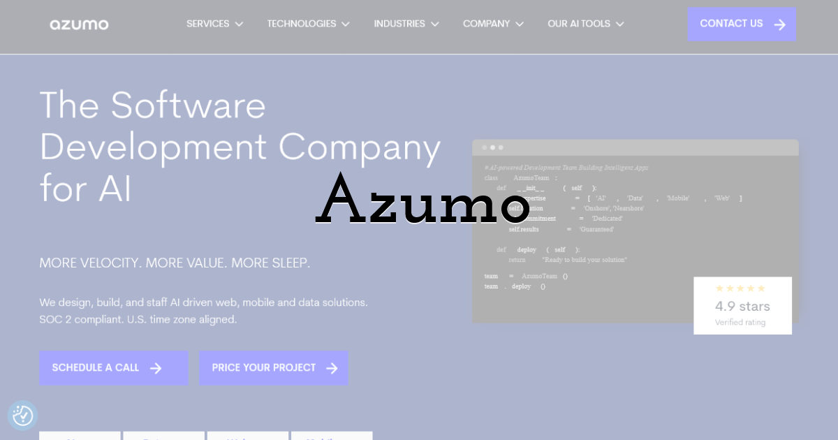 Azumo – Full-Stack AI Development with Nearshore Excellence