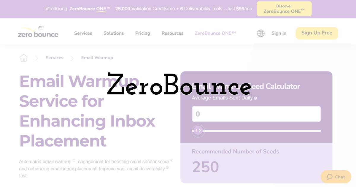ZeroBounce Email Warmup