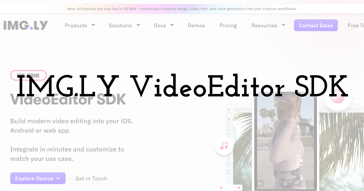 IMG.LY VideoEditor SDK