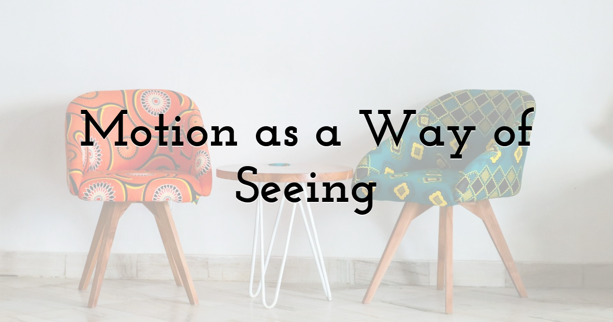 Motion as a Way of Seeing
