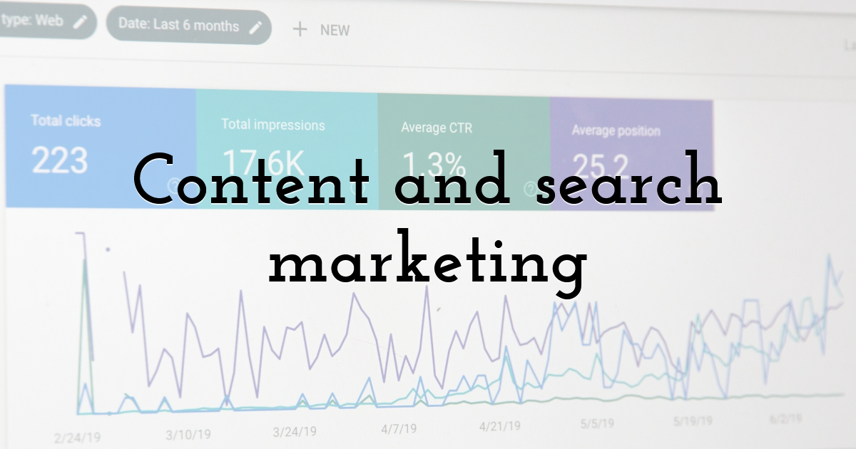 Content and search marketing