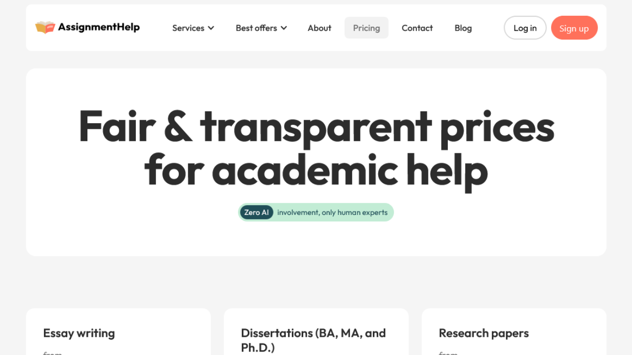 Competitive Pricing and Transparent Costs