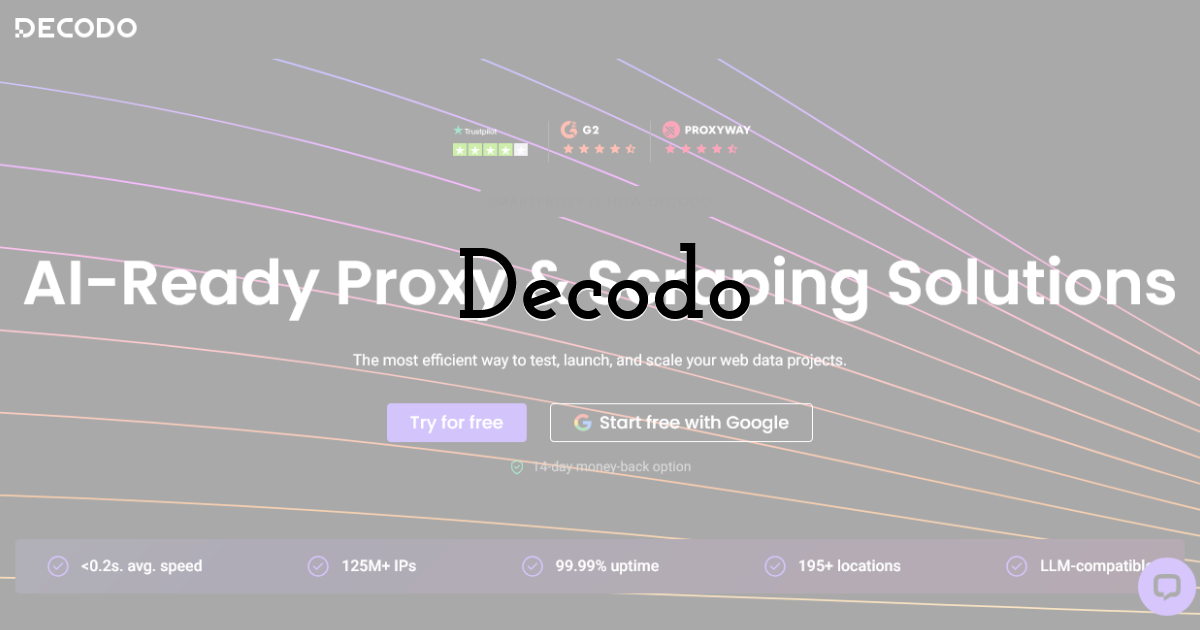 Decodo (formerly Smartproxy)