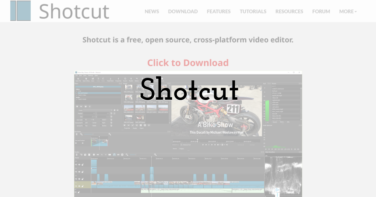 Shotcut – Clean, Open-Source, and Surprisingly Capable