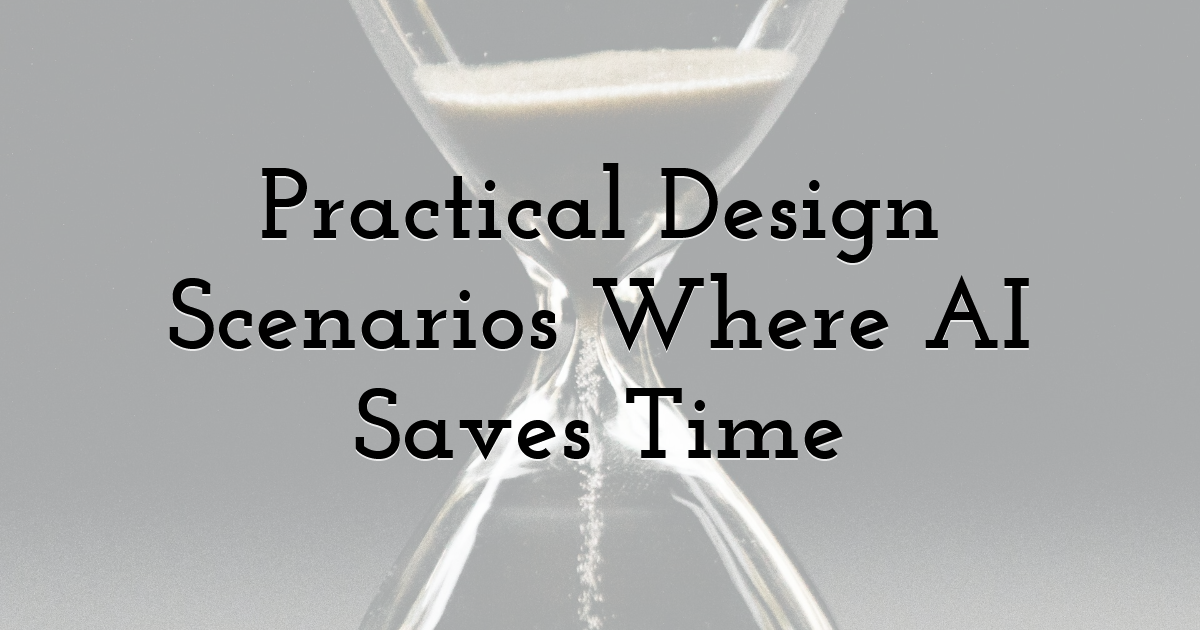 Practical Design Scenarios Where AI Saves Time