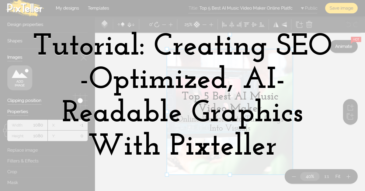 Tutorial: Creating SEO-Optimized, AI-Readable Graphics With Pixteller