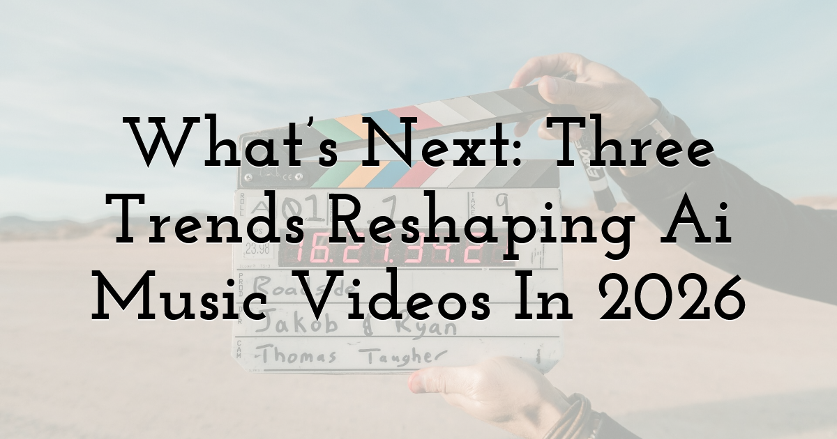 What’s Next: Three Trends Reshaping Ai Music Videos In 2026