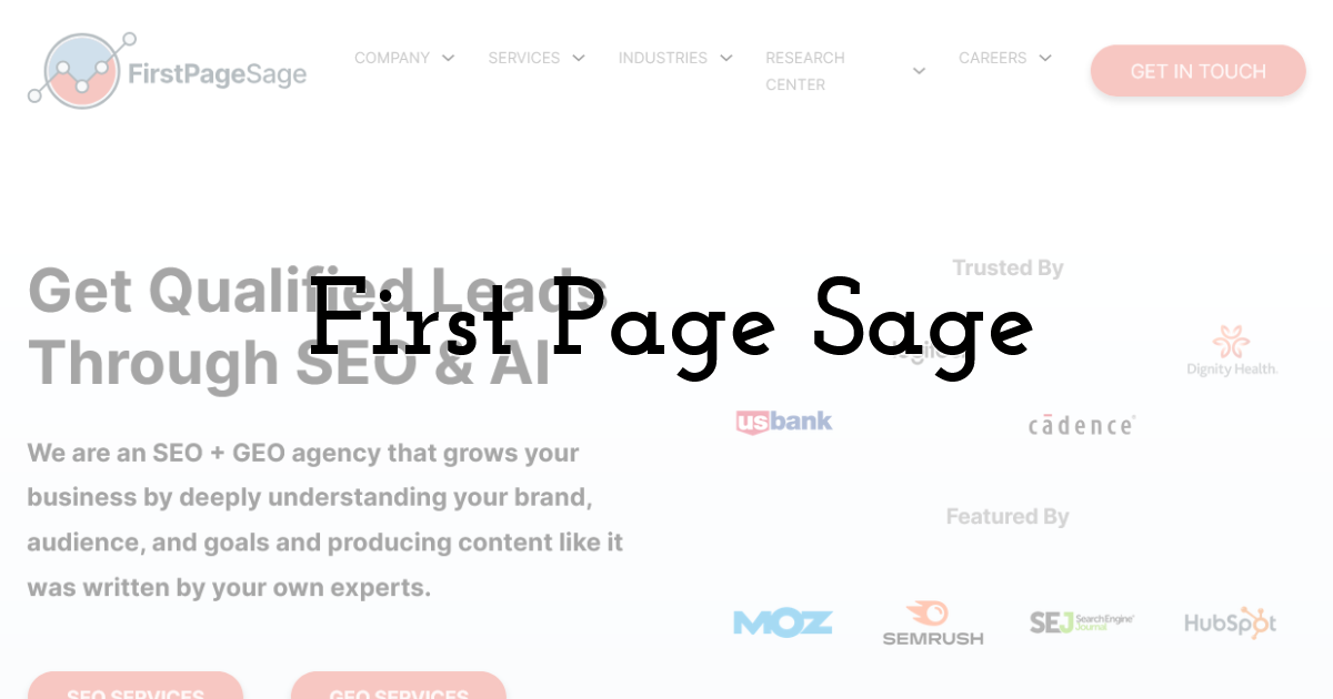 First Page Sage