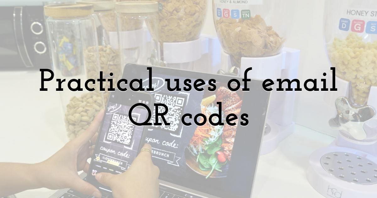 Practical uses of email QR codes