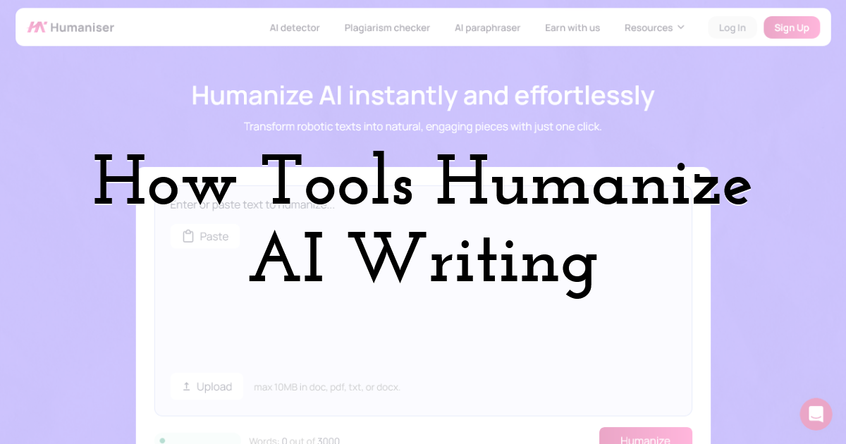 How Tools Humanize AI Writing