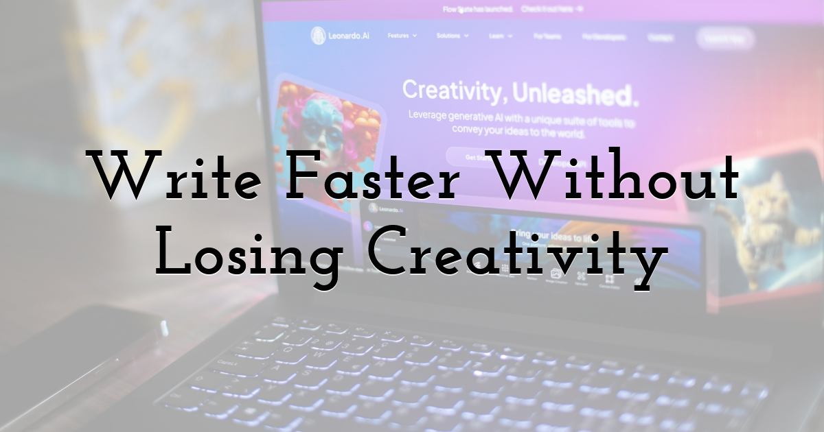 Write Faster Without Losing Creativity