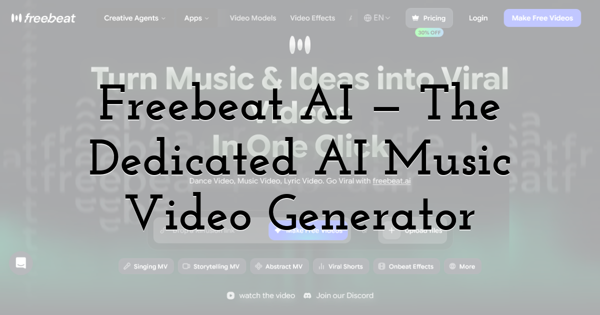 Freebeat AI — The Dedicated AI Music Video Generator