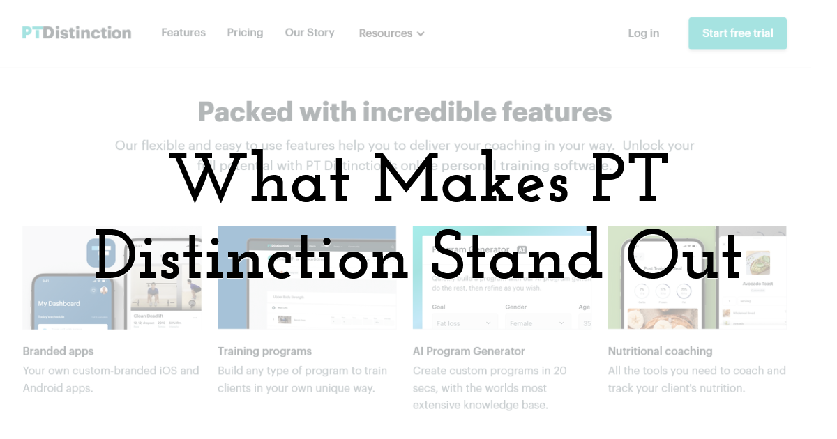 What Makes PT Distinction Stand Out