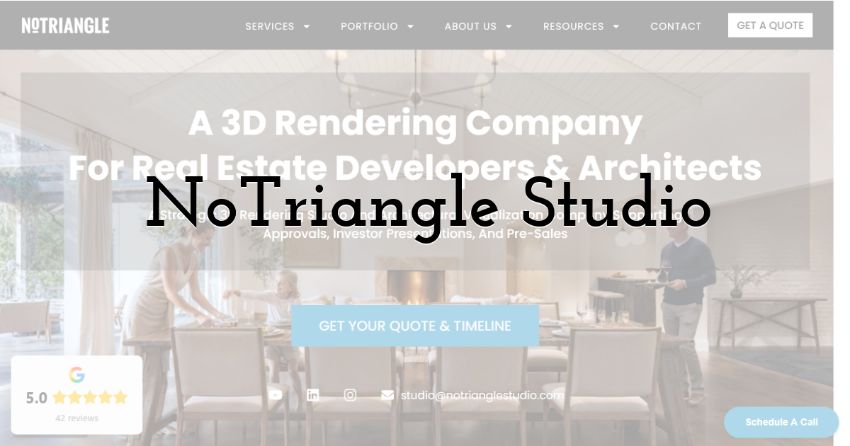 NoTriangle Studio: Outcome-Driven Visualization for Real Estate