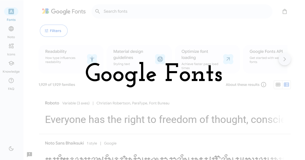 Google Fonts