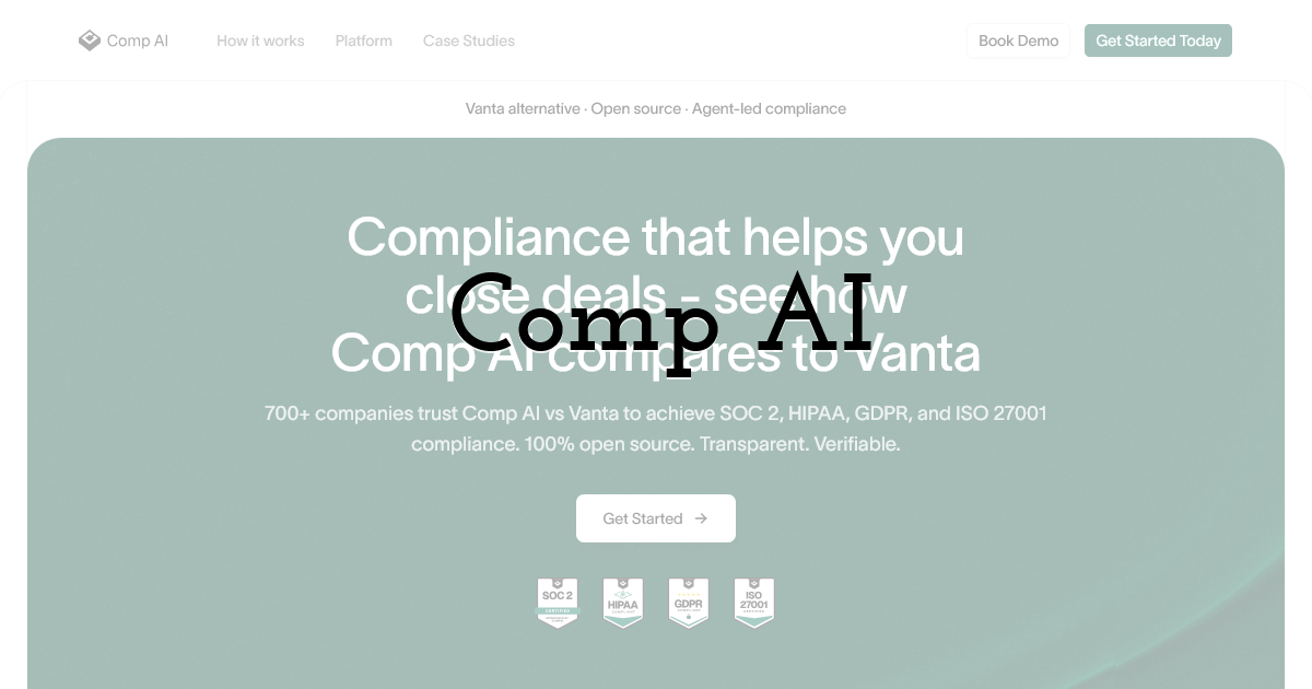 Comp AI - Start-Up Friendly, Multi-Framework Support