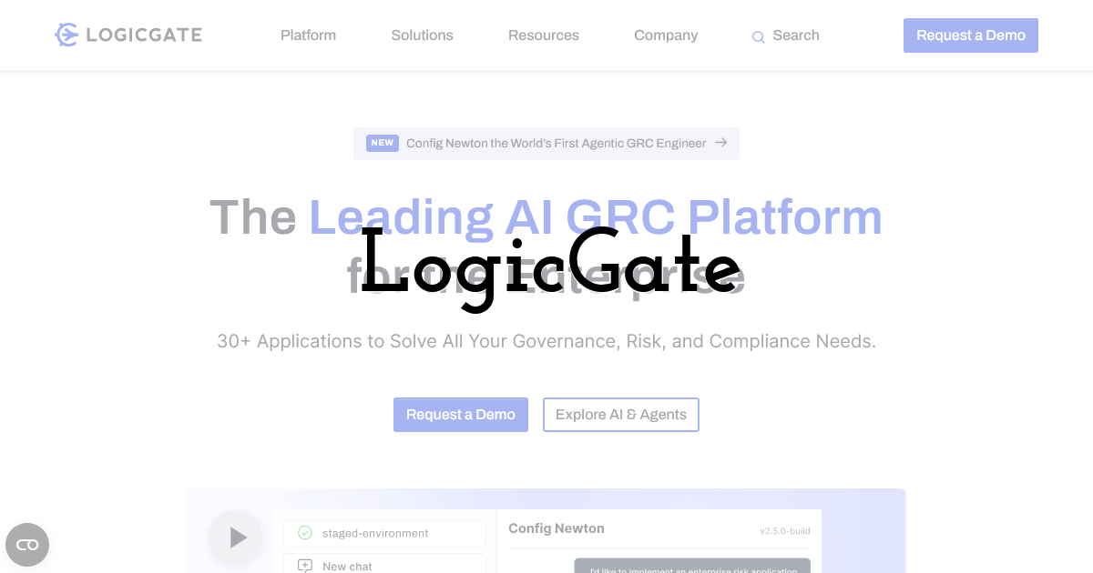 LogicGate - Flexible, No-Code Approach To Building GRC Workflows