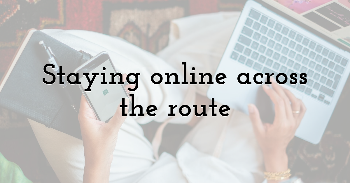 Staying online across the route