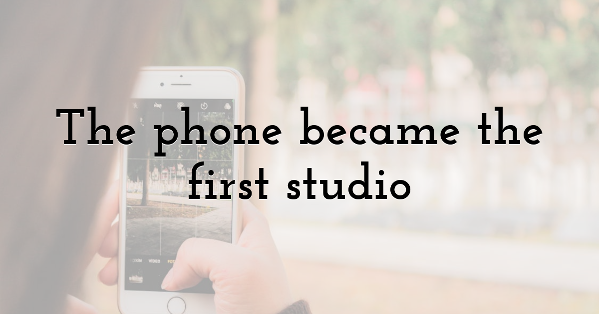 The phone became the first studio