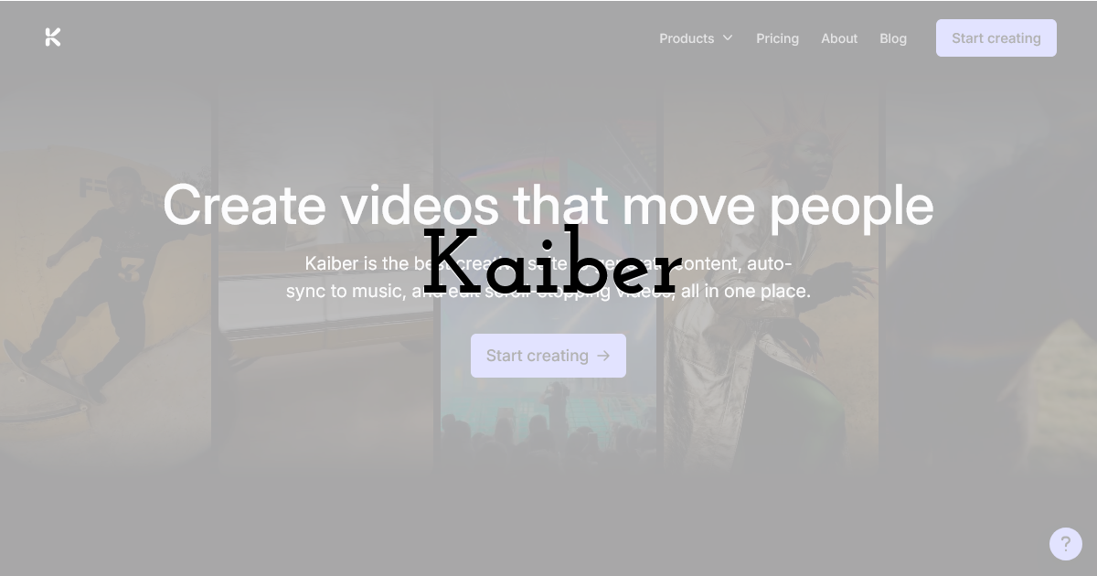 Kaiber: Best Music to Video Tool for Fast Creative Experiments
