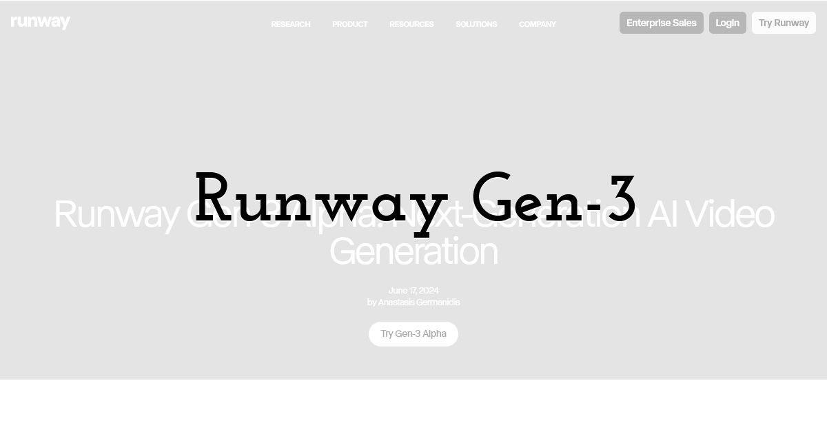 Runway Gen-3