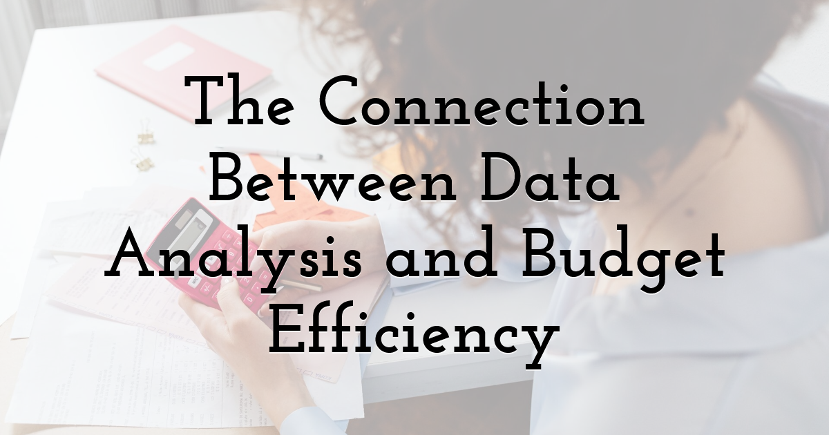 The Connection Between Data Analysis and Budget Efficiency