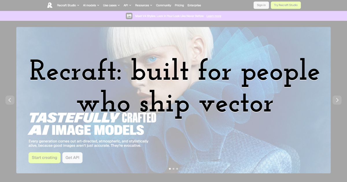 Recraft: built for people who ship vector