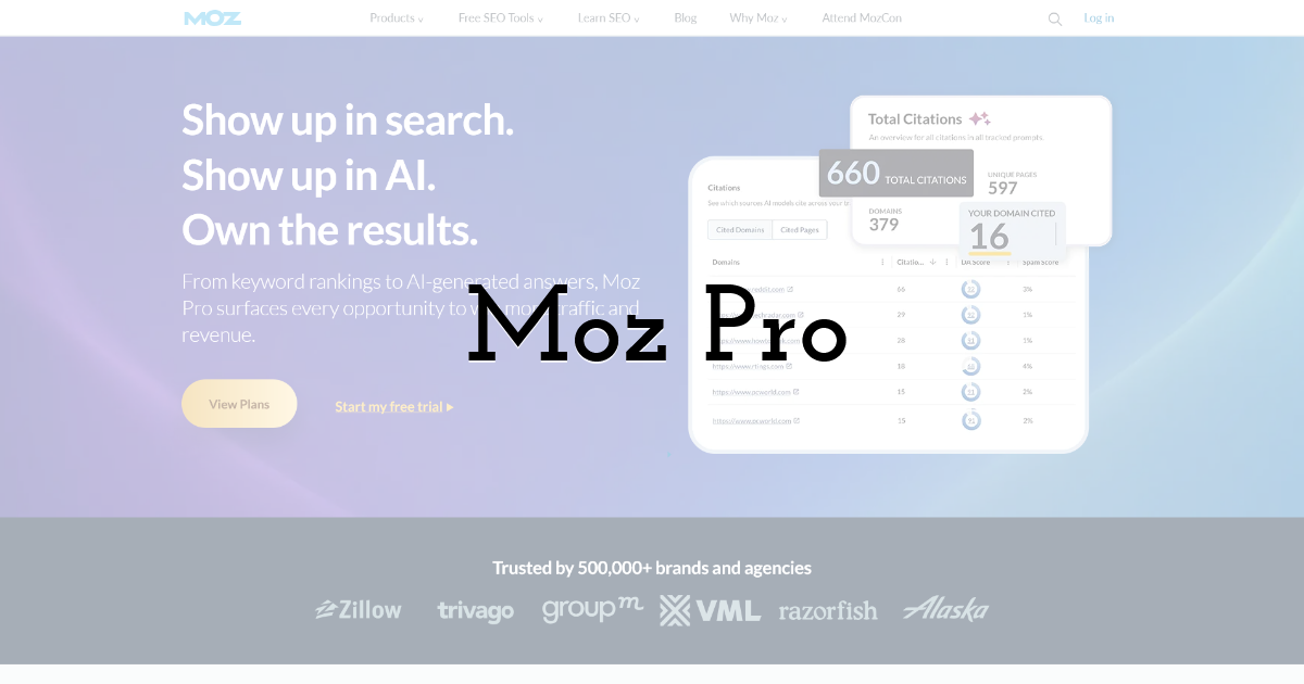 Moz Pro