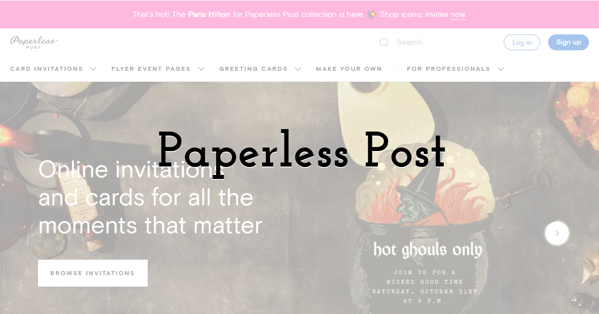 Paperless Post for Design-Led Professional Events
