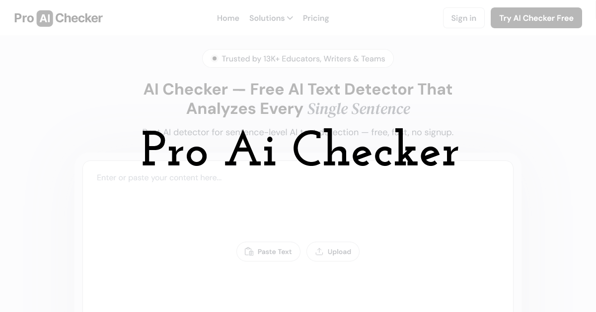 Pro AI Checker