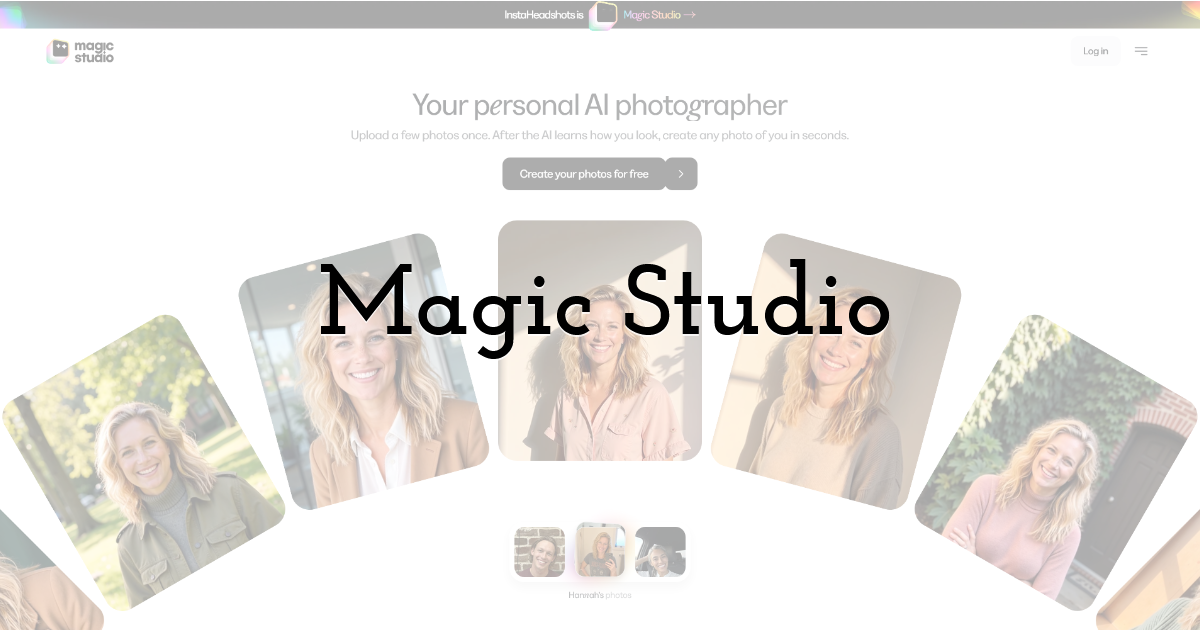Magic Studio: best for AI headshots and LinkedIn profile photos