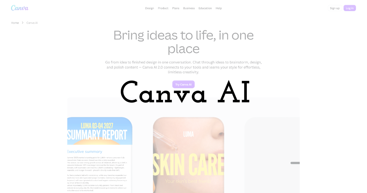 Canva AI: best for turning one image into a full campaign
