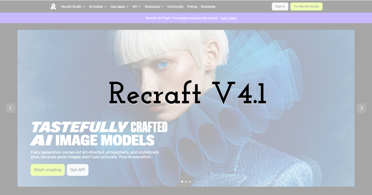 Recraft V4.1: best for vectors and polished brand graphics