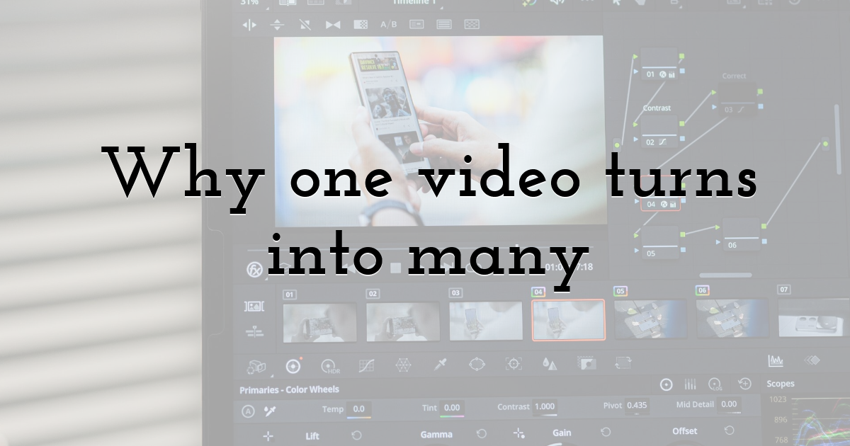Why one video turns into many