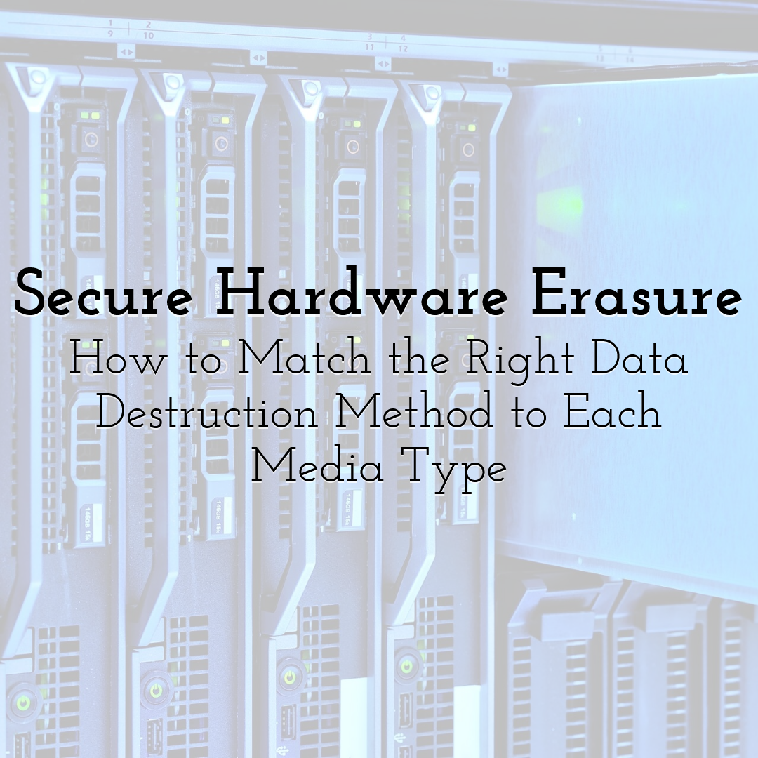 Secure Hardware Erasure: How to Match the Right Data Destruction Method to Each Media Type