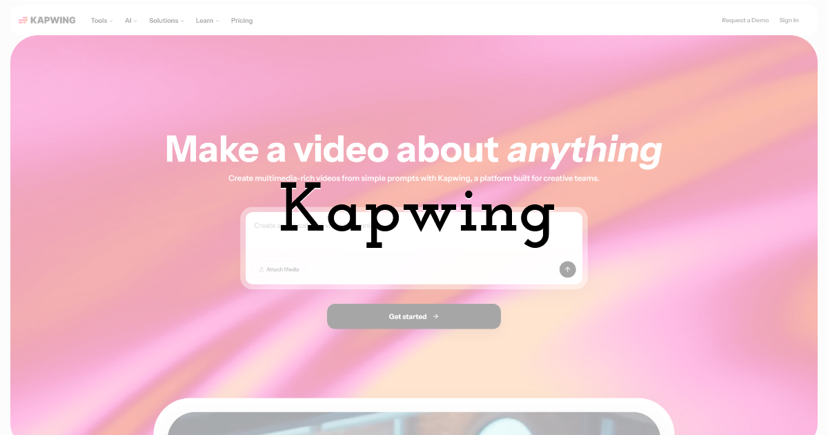 Kapwing: Image to Video With Built-In Captions and Resizing