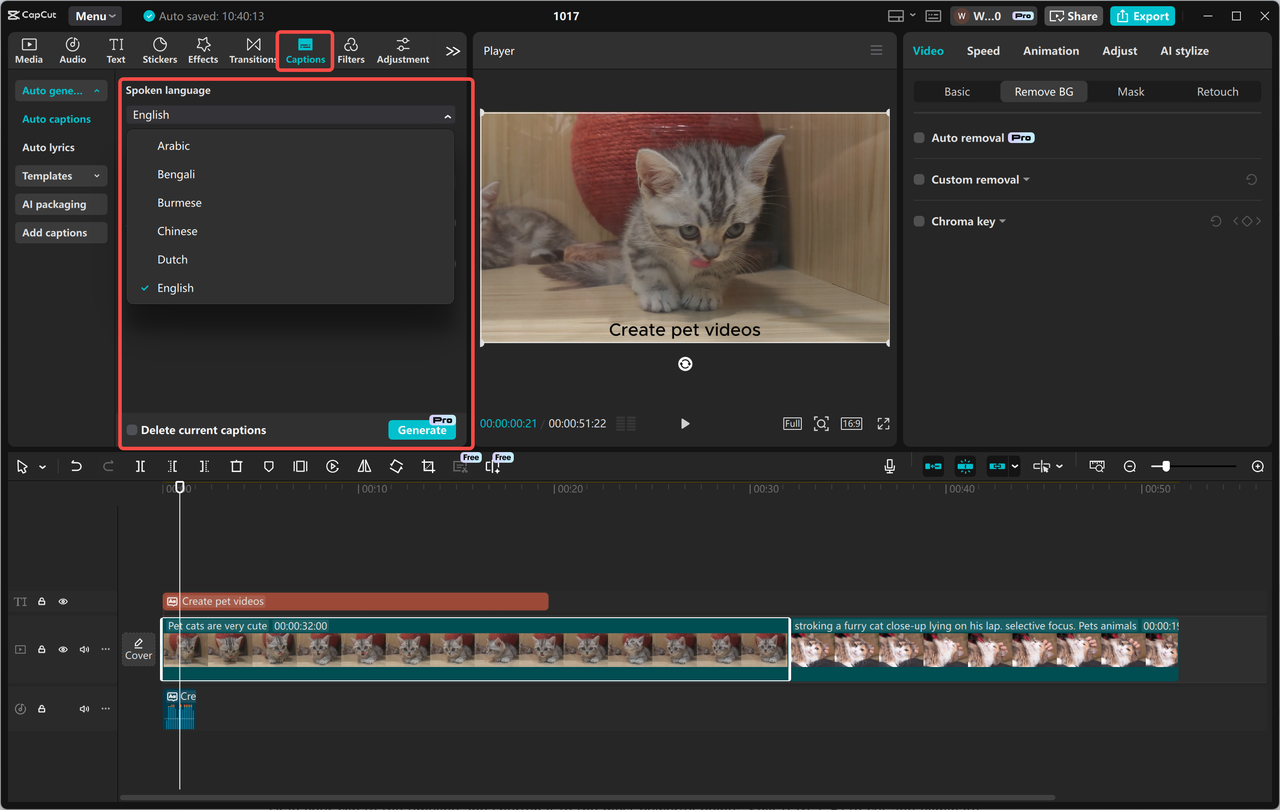 Step 7: Auto-Captions for Accessibility and Engagement