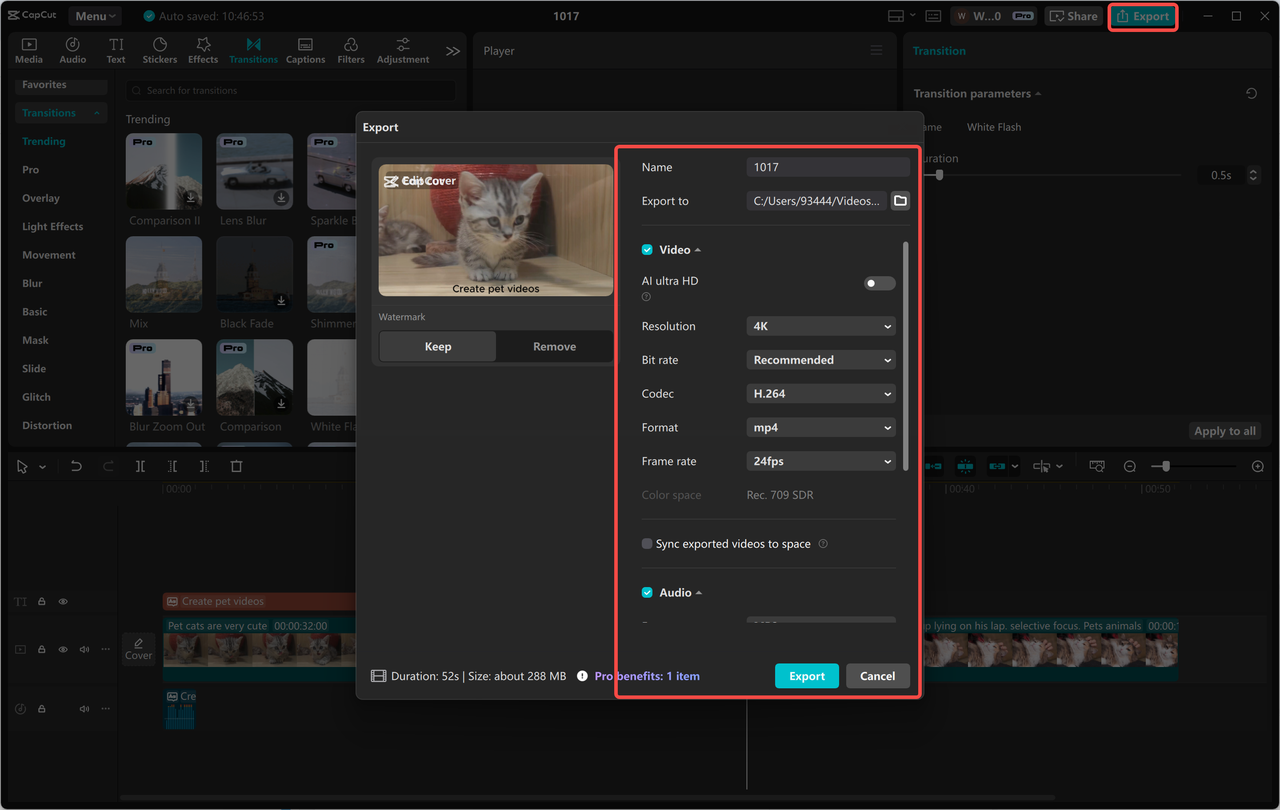 Step 11: Export and Upload