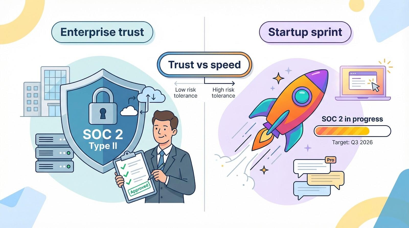 Enterprise trust or startup sprint